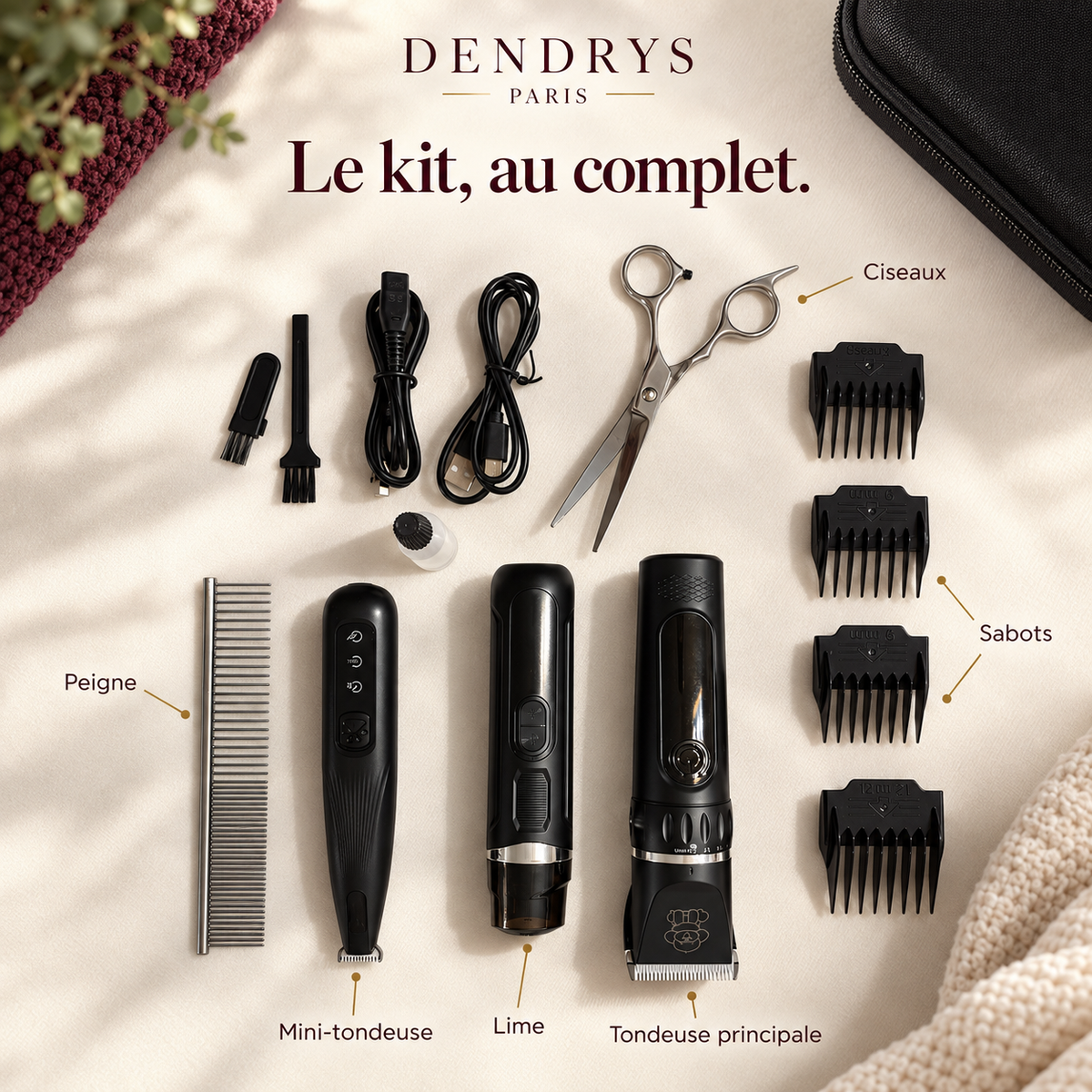 Kit de Toilettage Complet DENDRYS™