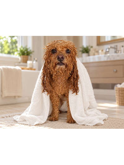 D'un pelage emmêlé après le bain à une finition impeccable - Before
